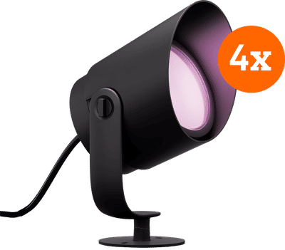 Philips Hue Lily XL prikspot White and Color uitbreiding 4-pack