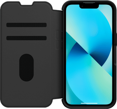 Otterbox Strada Apple iPhone 13 Book Case Leer Zwart