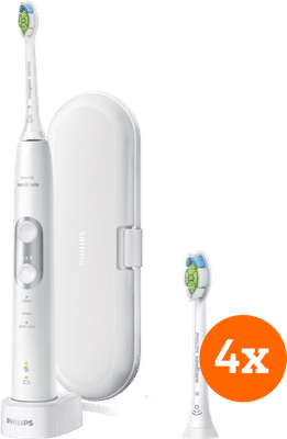 Philips Sonicare ProtectiveClean 6100 HX6877/28 + Optimal White opzetborstels (4 stuks)