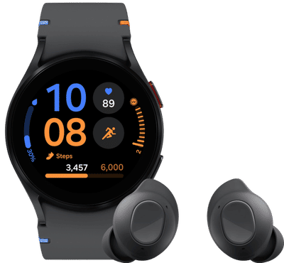 Samsung Galaxy Watch FE Zwart + Buds FE Zwart
