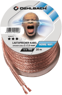 Oehlbach Luidsprekerkabel (2 x 2,5 mm) 20 meter