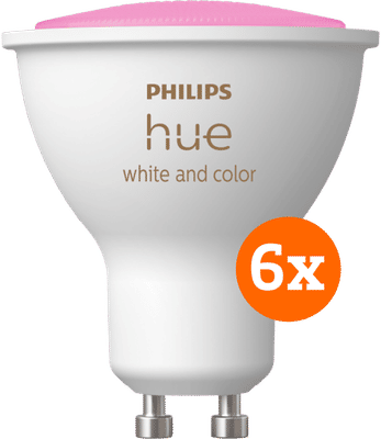 Philips Hue White and Color GU10 6-pack