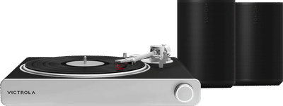 Victrola VPT-3000 Stream Zwart + Sonos Era 100 Zwart Duopack