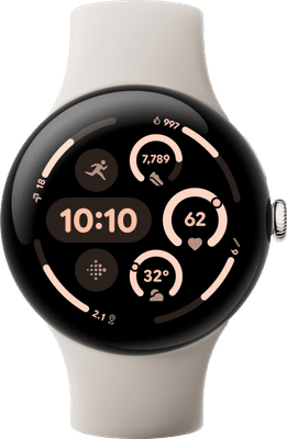 Google Pixel Watch 3 Zilver/Crème 45mm