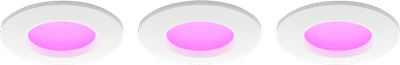 Philips Hue inbouwspot Slim 3-pack - White and color - 90mm