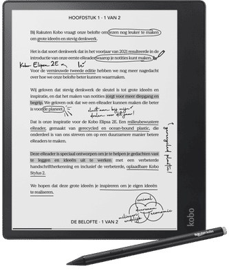 Kobo Elipsa 2E met Kobo Stylus 2
