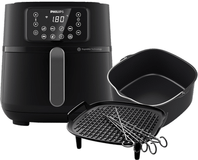 Philips Airfryer XXL Connected HD9285/93 + Kookrek + Bakvorm