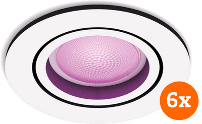 Philips Hue Centura inbouwspot White and Color rond Wit 6-pack