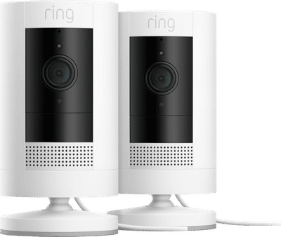 Ring Stick Up Cam Plug-In - Wit 2-pack