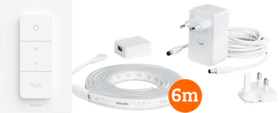 Philips Hue Lightstrip Plus White & Color 6m basisset + Draadloze dimmer