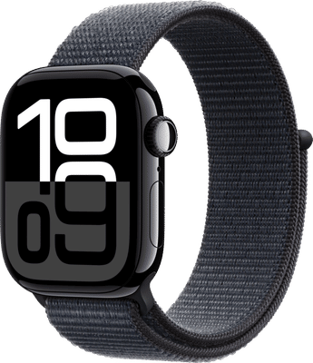 Apple Watch Series 10 4G 42mm Zwart Sport Loop