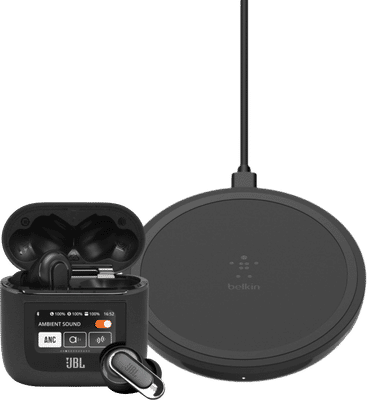 JBL Tour Pro 2 Zwart + draadloze oplader