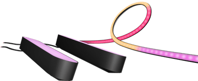 Philips Hue Play Lightstrip PC 24-27 inch 3-Pack + Lichtbalk Zwart Duo Pack