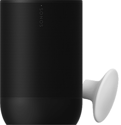 Sonos Move 2 Zwart + Muurhaak Wit