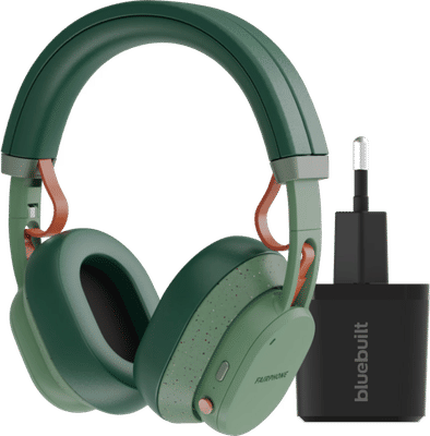 Fairbuds XL Groen + BlueBuilt Quick Charge Oplader met Usb A