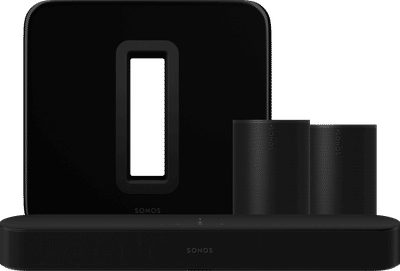 Sonos Beam + Era 100 + Sub G3 Zwart
