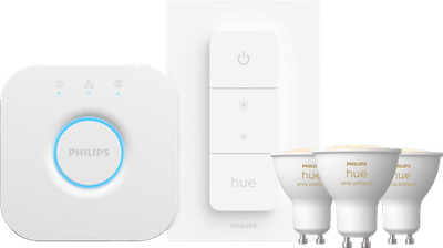 Philips Hue White Ambiance GU10 3-pack + dimmer