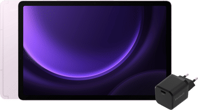 Samsung Galaxy Tab S9 FE 128GB Wifi Paars + BlueBuilt Oplader