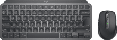 Logitech MX Keys Mini Draadloos Qwerty Grafiet + Logitech MX Anywhere 3S Compact Zwart