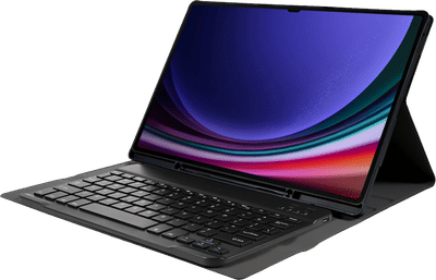 Just in Case Premium Samsung Galaxy Tab S10 Ultra / S9 Ultra Toetsenbord Hoes QWERTY Zwart