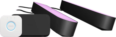 Philips Hue Play HDMI Sync Box + Lichtbalk zwart 2-pack + Bridge