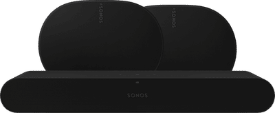 Sonos Ray Zwart + 2x Era 300 Zwart