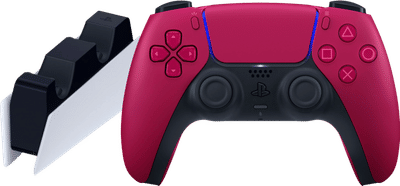Sony PlayStation 5 DualSense draadloze controller Cosmic Red + oplaadstation