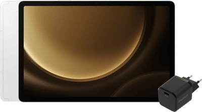 Samsung Galaxy Tab S9 FE 128GB Wifi Zilver + BlueBuilt Oplader