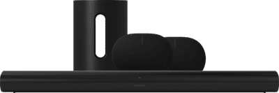 Sonos Arc Zwart+ 2x Era 300 Zwart+ Sub Mini Zwart