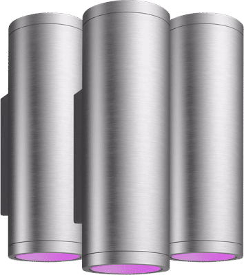 Philips Hue Appear muurlamp White & Color - RVS 3-Pack