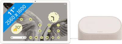 Google Pixel Tablet 128GB Wifi Creme en Oplaaddock met Speaker + Extra Dock