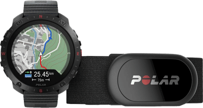 Polar Grit X 2 Pro Zwart + HR Hartslagmeter Borstband