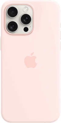 Apple iPhone 15 Pro Max Back Cover met MagSafe Lichtroze