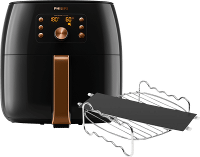 Philips Airfryer XXL Smart Sensing Premium HD9867/90 + Kookrek + Panverdeler