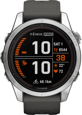 Garmin Fenix 7S Pro Solar Zilver 42mm