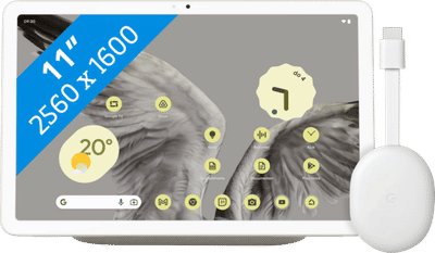 Google Pixel Tablet 128GB Wifi Crème + Chromecast 4K met Google TV