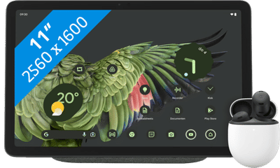 Google Pixel Tablet 128GB Wifi Grijs + Pixel Buds Pro Zwart