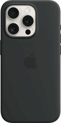Apple iPhone 15 Pro Back Cover met MagSafe Zwart