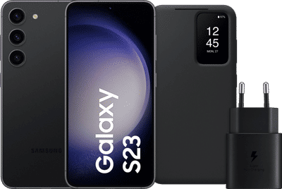 Samsung Galaxy S23 256GB Zwart 5G + Accessoirepakket