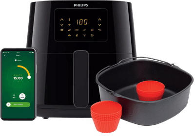 Philips Airfryer XL Connected HD9280/70 + Bakvorm