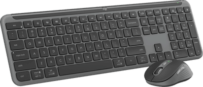 Logitech MK950 Signature Slim Draadloze Toetsenbord en Muis Combo Qwerty Zwart
