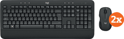 Logitech MK545 Draadloze Toetsenbord en Muis QWERTY 2-Pack