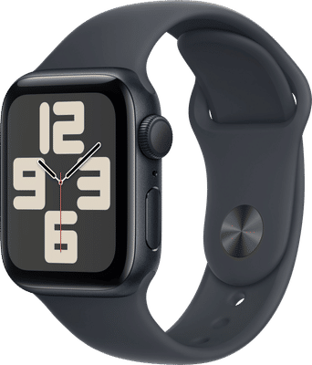 Apple Watch SE 2024 40mm Midnight Sportband S/M