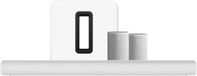 Sonos Arc Wit + 2x Era 100 Wit + Sub G3 Wit