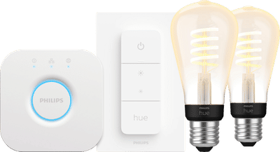 Philips Hue Filament White Ambiance Edison 2-Pack Startpakke