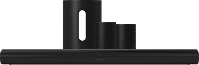Sonos Arc Zwart + 2x Era 100 Zwart + Sub Mini Zwart