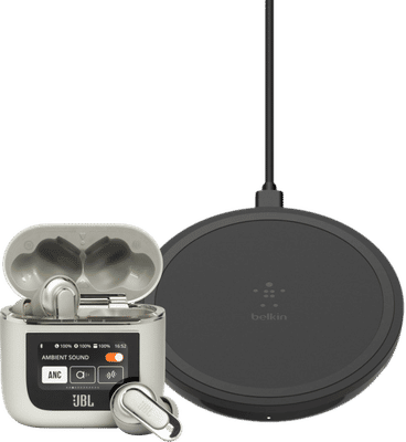 JBL Tour Pro 2 Champagne + draadloze oplader