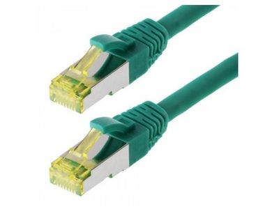 Helos Cat 6a S/FTP 1 m, 1 m, Cat6a, S/FTP (S-STP), RJ-45, RJ-45, Grønn