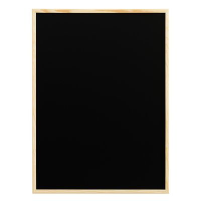 Kridttavle 80x60 cm sort med træramme