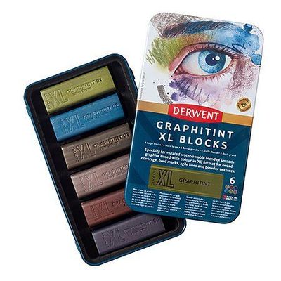Derwent XL Graphitint Blocks 6 stk tin
